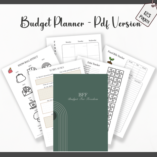 PDF Download - Budget Planner Printable Version
