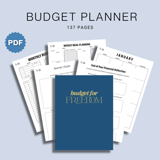 Budget Template Planner | Money Monthly Tracker (PDF File)