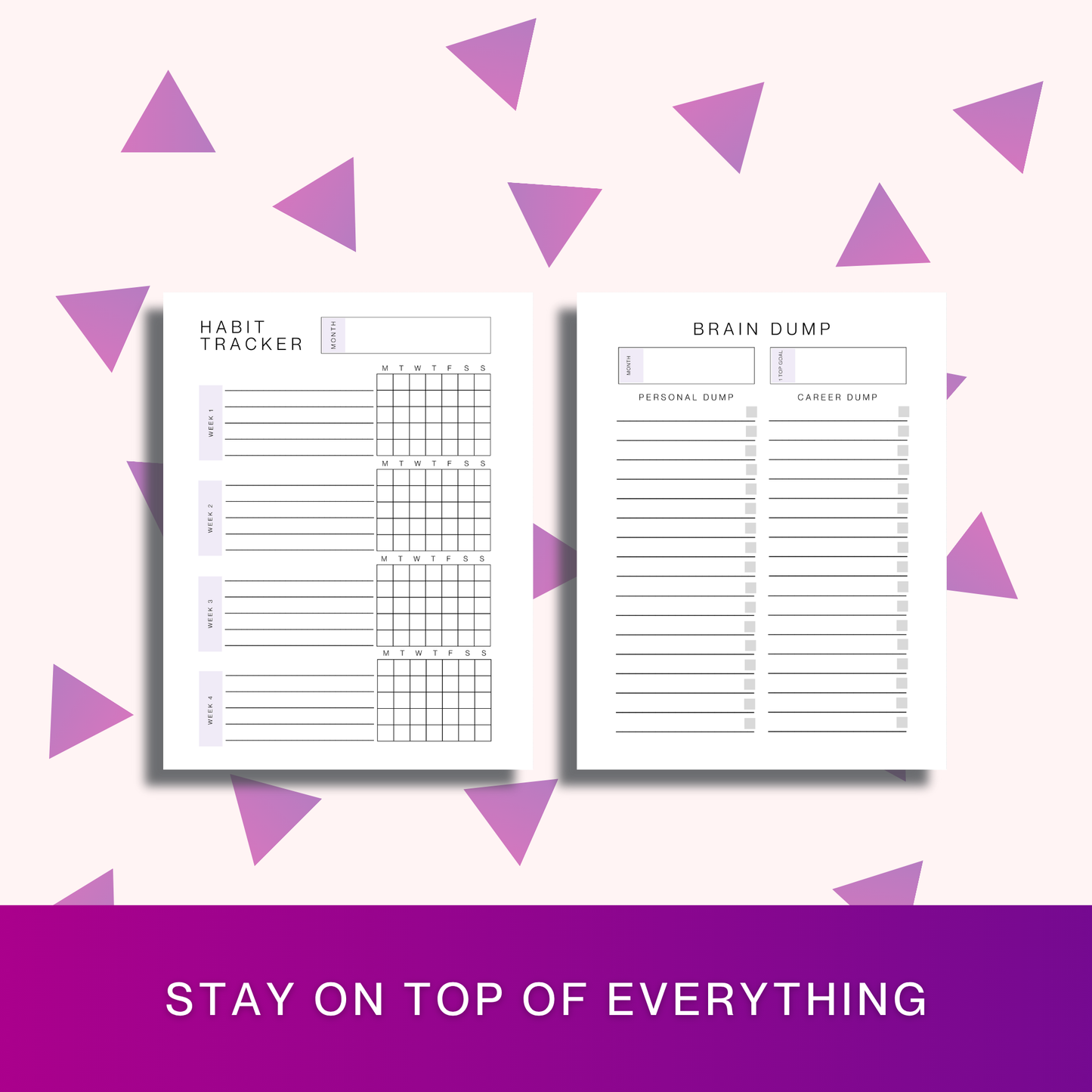 ADHD BUDGET BUNDLE | Guided Money Sheets and Habit tracker | Printable pdf