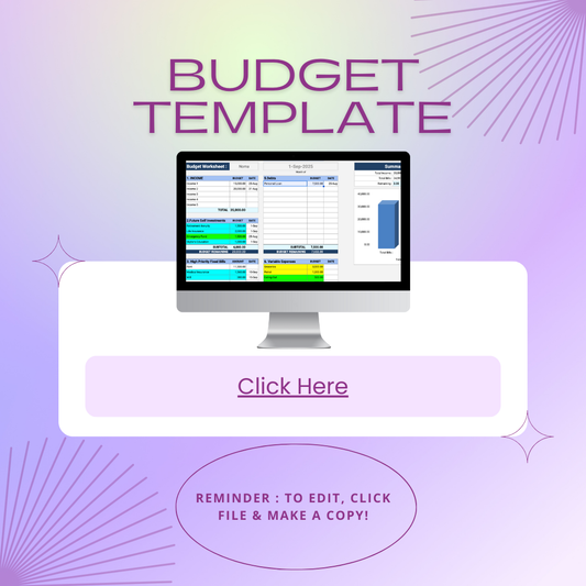7-Category Budget Template (Digital Download)