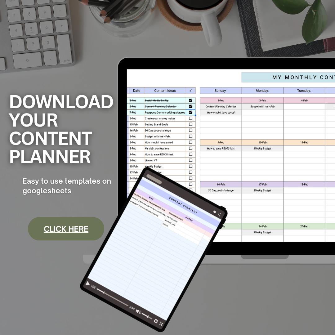 CONTENT PLANNER & CALENDAR