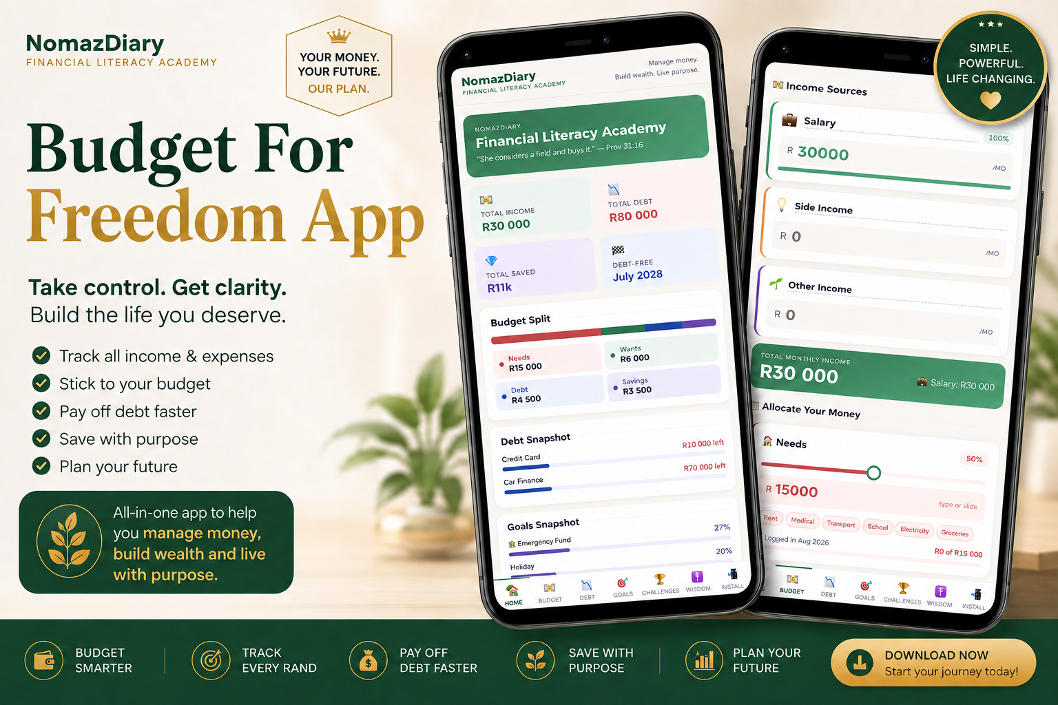 Budget for Freedom App