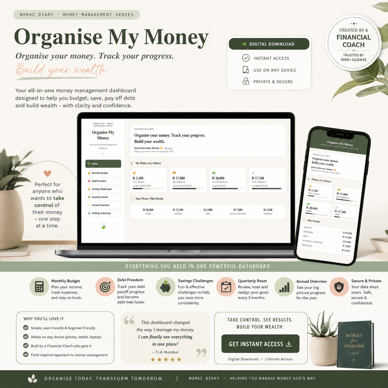 Organise My Money Tool