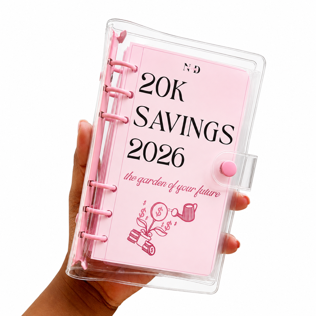 2026 Savings Challenges (20K) - Clear Binder