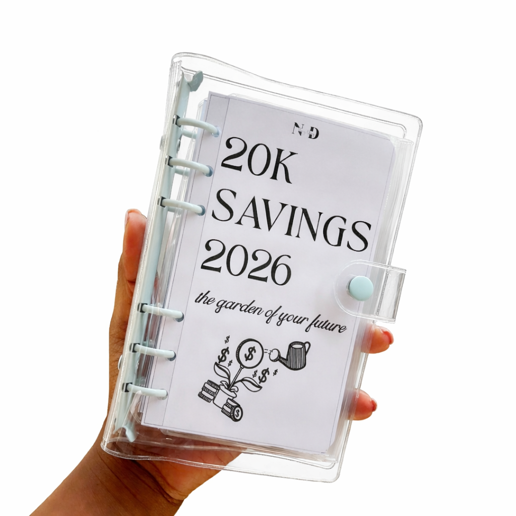 2026 Savings Challenges (20K) - Clear Binder