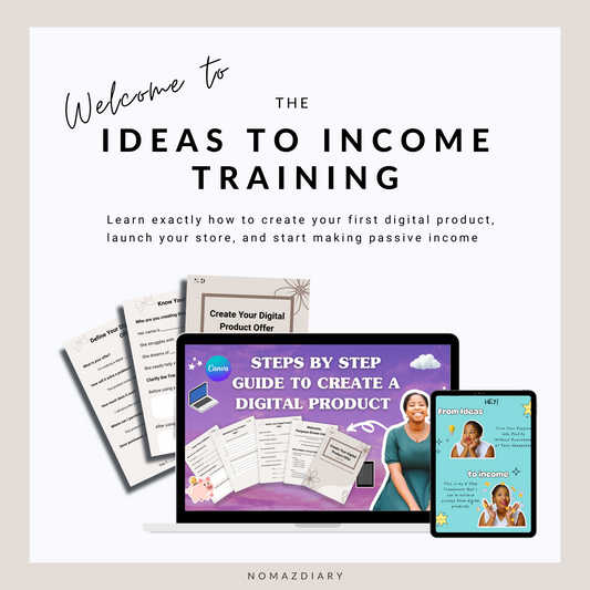 FROM IDEAS TO INCOME TRAINING