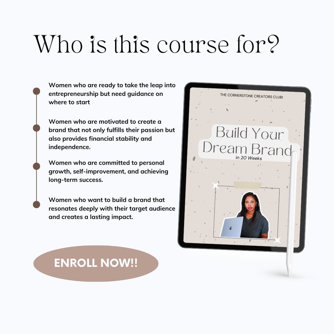 BUILD YOUR DREAM BRAND COURSE