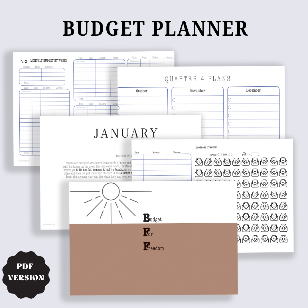 PDF Download - Budget Planner Printable Version